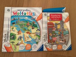 Tiptoi Stift + Weltatlas + Englisch Grundschulwörterbuch