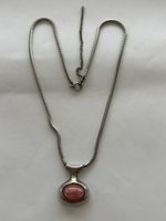Halskette mit Steinanhänger Silber 925 guter Zustand