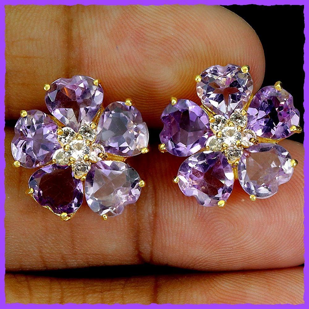 Orecchini pendenti & Orecchini a lobo: Amethyst - Topas Herz 925 Silber Ohrringe – Nuovo e nell'imballaggio originale da Oberglatt ZH venduto da Goldfee1 3
