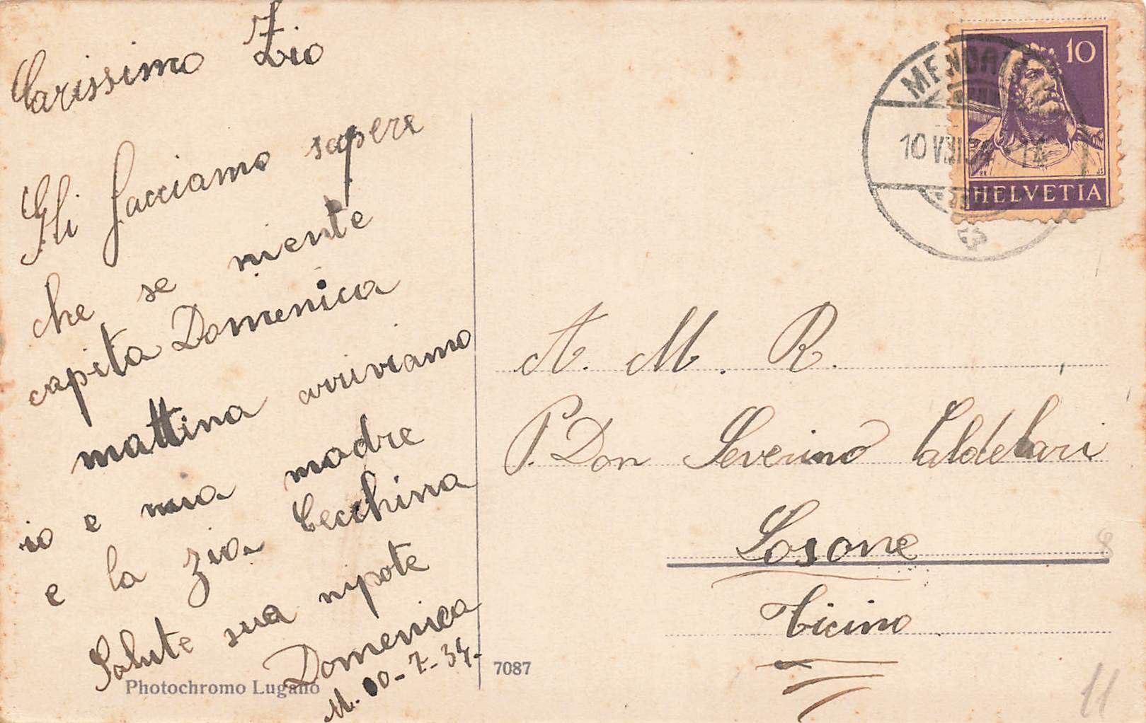 Cartoline postali: Lago lugano santa margherita – Usato da Biasca venduto da Blenio71 1
