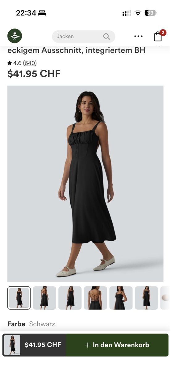 Halara Vestiti: Halara Sommerkleid M, neu – Nuovo e nell'imballaggio originale da Rikon im Tösstal venduto da Helloylenia 1
