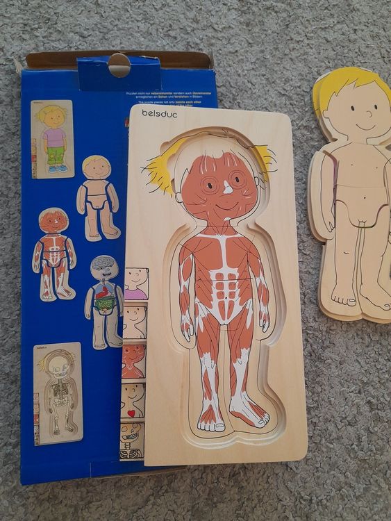 Beleduc Puzzles: Mädchen Körper, Jungen Körper, Mutter (Neu (gemäss ...