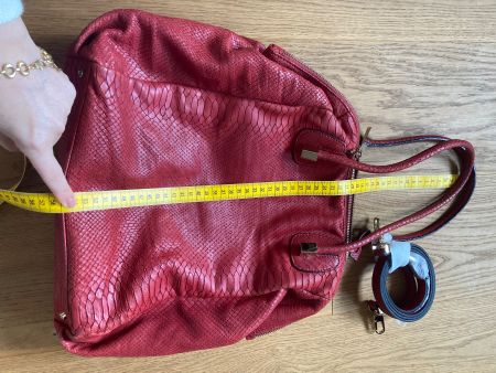Handtasche Coccinelle Rot Leder