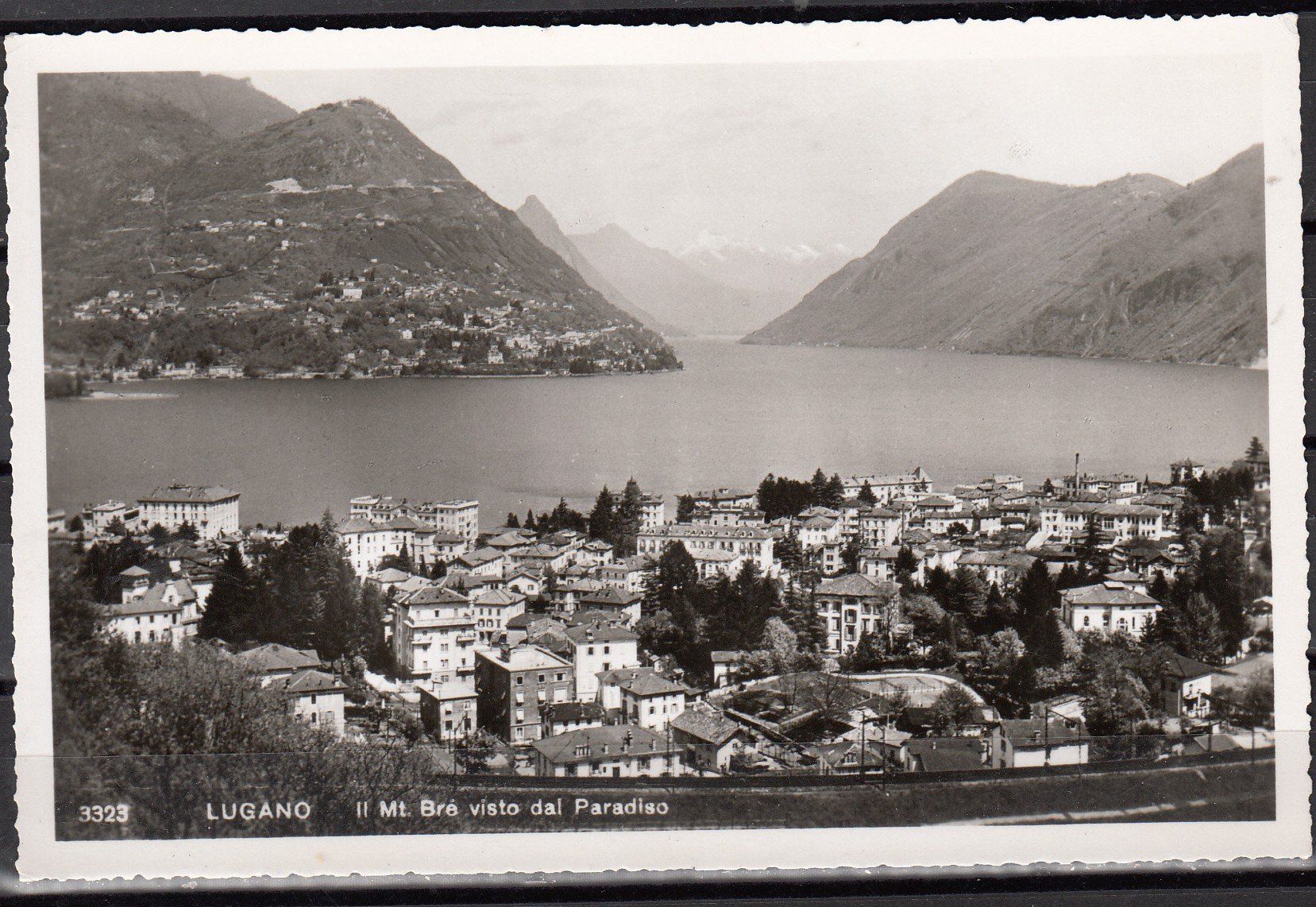 Ansichtskarten: Ak Lugano Bre Visto Dal Paradiso TI – Gebraucht aus Herrliberg von Lfrifda