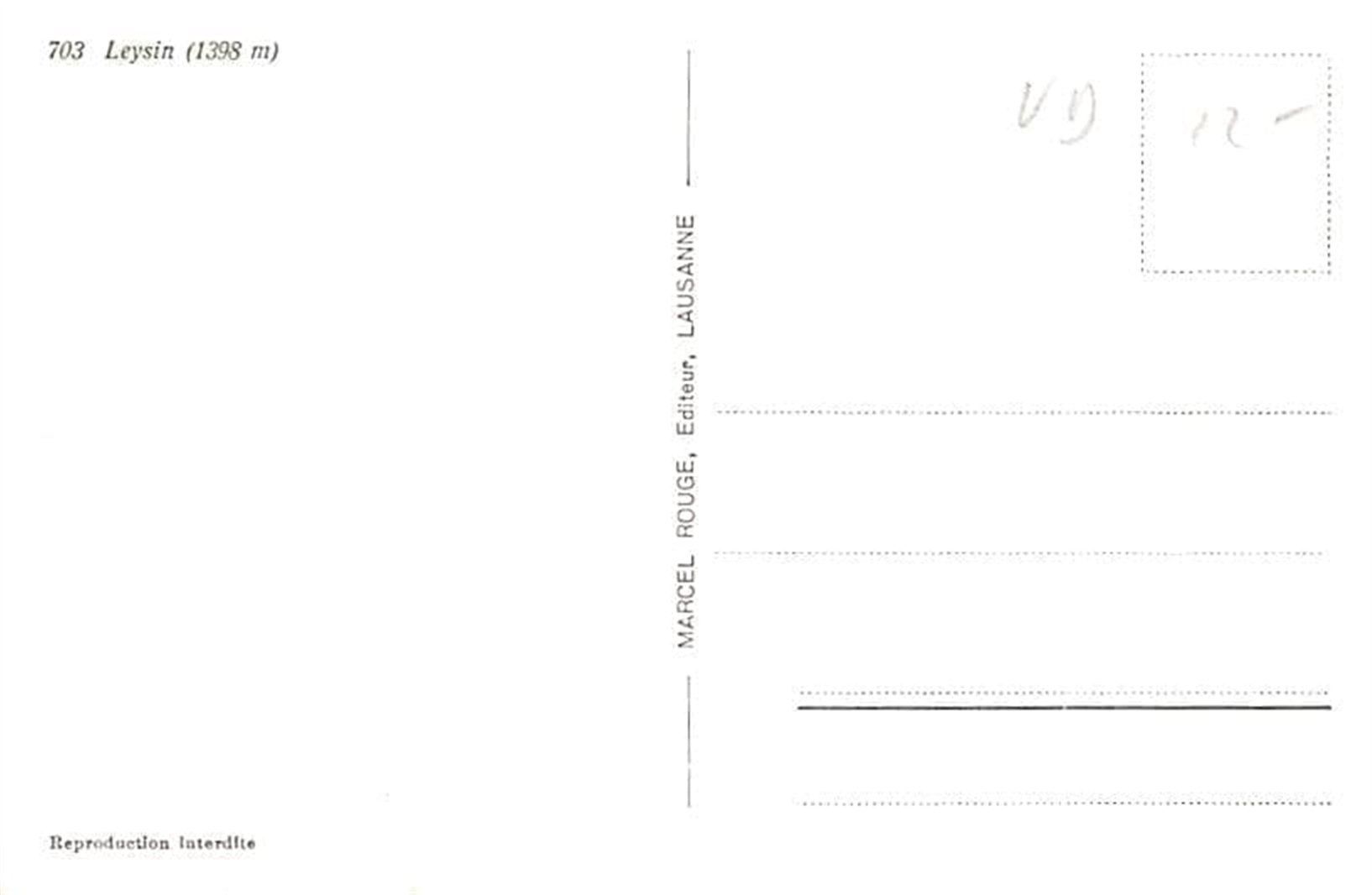 Cartes postales: Leysin – D'occasion à Ottikon b.Kemptth. par Neptun1974 1