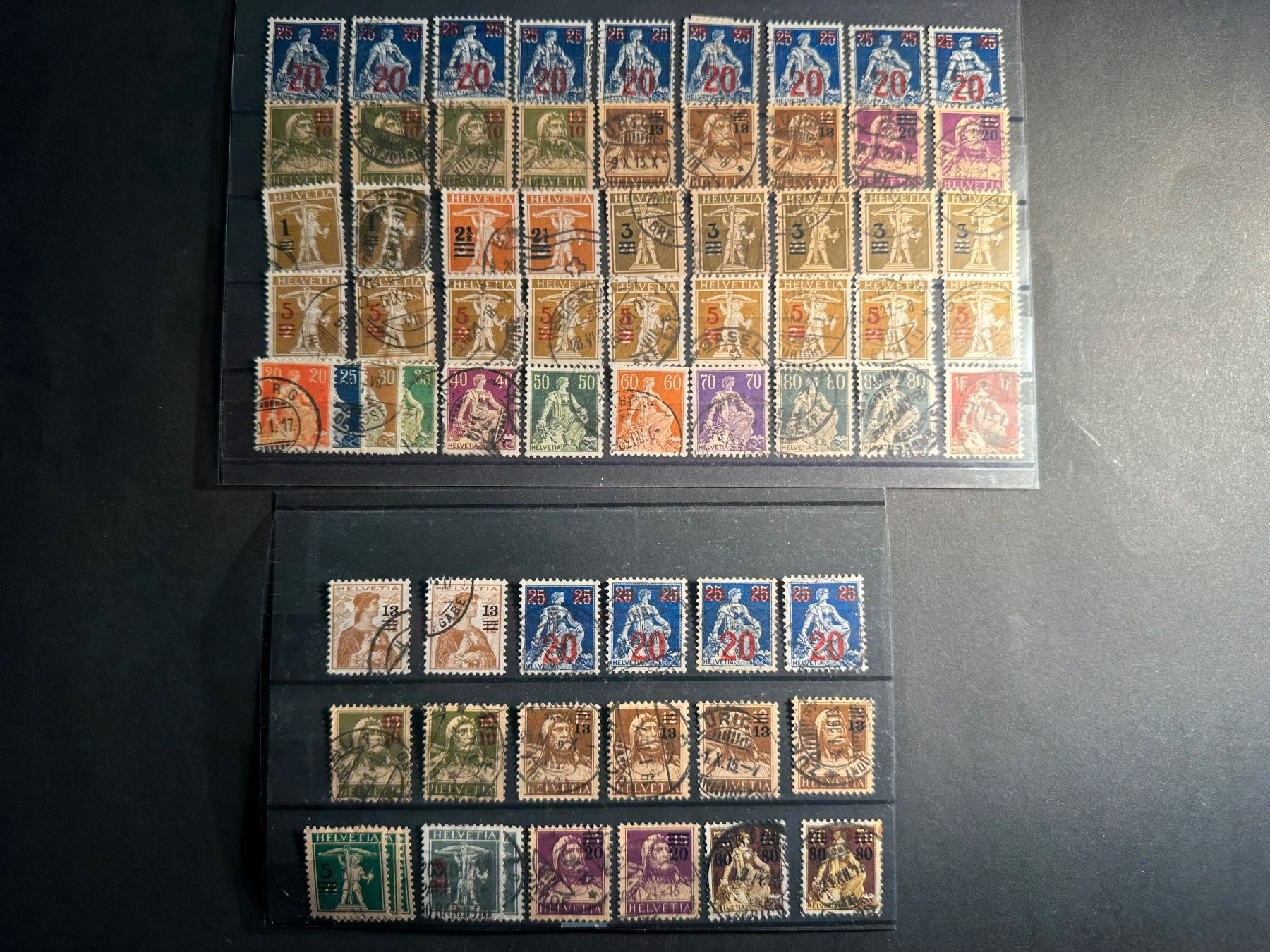 Alle Briefmarken: Sammlung Aufdrucke Hoher KAT!! – Gebraucht aus Stettfurt von 2442 7