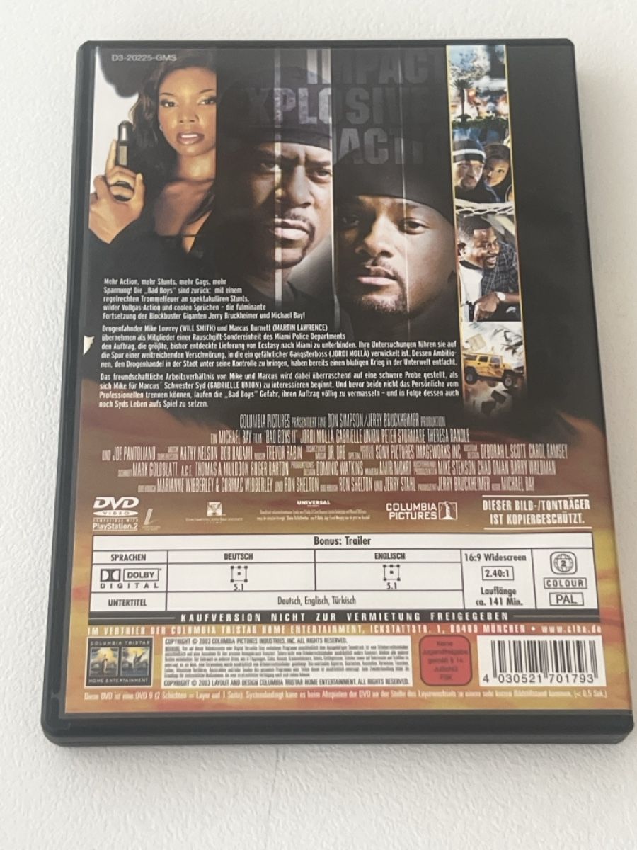 Tutti i DVDs: DVD Bad Boys II – Usato da Gossau SG venduto da DuDaRi0089 1