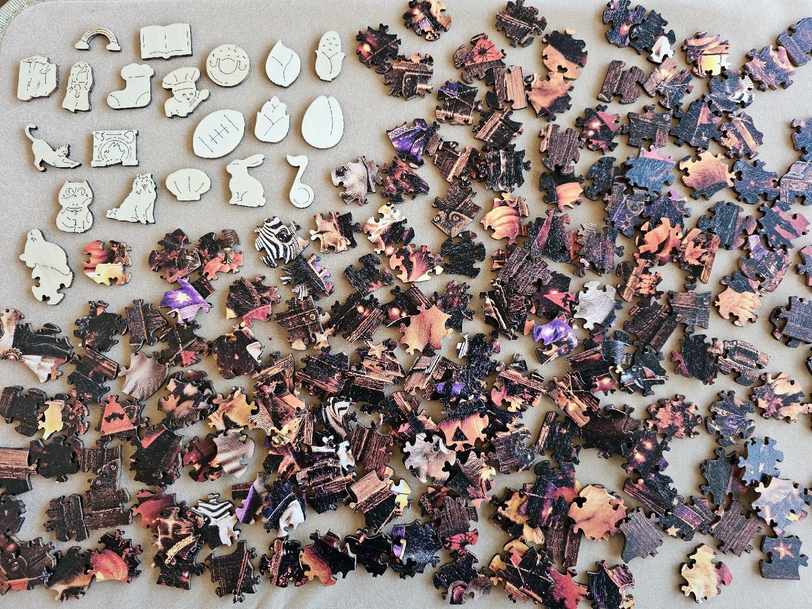 Puzzle: Holzpuzzle "Halloween Tiere" Gr. A2 – Nuovo (secondo la descrizione) da Bütschwil venduto da Taborana 1
