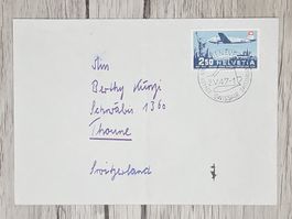 CL07 Enveloppe + Timbre Suisse 1947