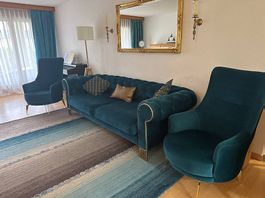 Sitzgruppe Türkis petrol Sofa Sessel