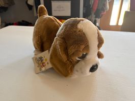 Vintage Plüschhund Sad Sam & Honey Giordano ca. 32 cm lang