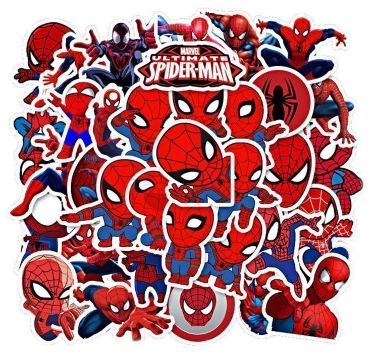 Sticker: Spiderman Marvel Comic Spinne DVD Aufkleber 35 tl Stickerset – Nuovo e nell'imballaggio originale da Dättlikon venduto da easythings 1
