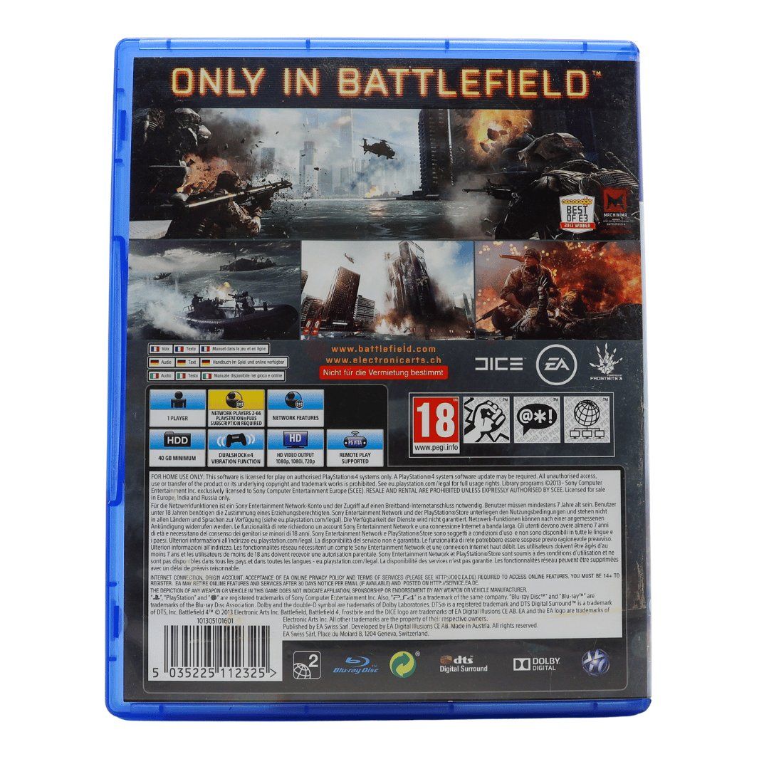 Giochi: Battlefield 4 - PS4 – Usato da Paudex venduto da dindeboy 1