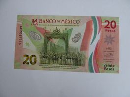 Banknote Mexiko 20 Pesos 2021, Neuwertig