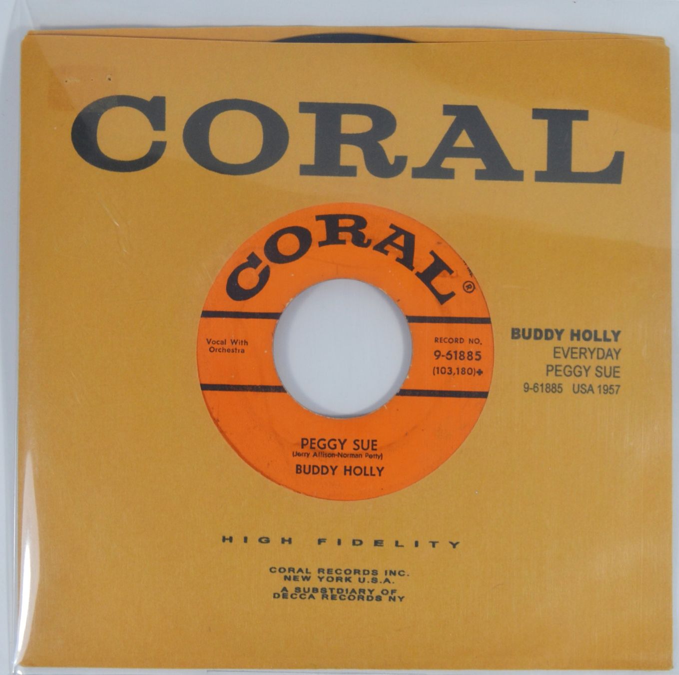 Dischi in vinile: Single: BUDDY HOLLY - Peggy Sue / Everyday – Usato da Frenkendorf venduto da Yard-Sale-2000