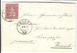 Brief Lucens - Zürich 1870