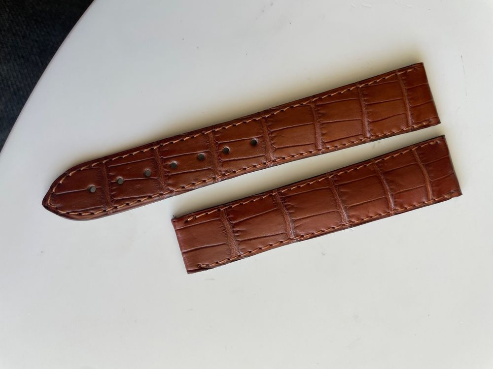 Lederband TAG Heuer Monza Lederband Für TAG Heuer Monza – 20/16 Mm Schwarz, Kalbsleder | Passt An CR2113-0, FC5013 Armband Für Taschenuhr