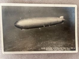 Fotokarte  Zeppelin LZ 127 über  Basel 1928