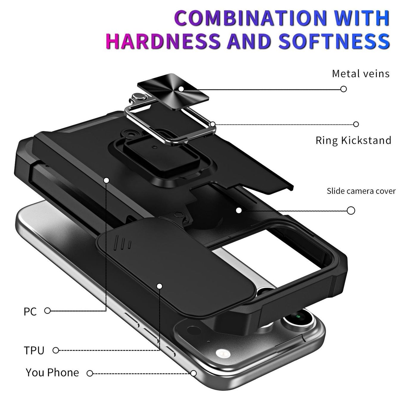 Cover & Protezioni schermo: iPhone 17 PRO Hülle Cover Ring Case Etui Coque Tasche Robust – Nuovo e nell'imballaggio originale da Volketswil venduto da coverandmore 3