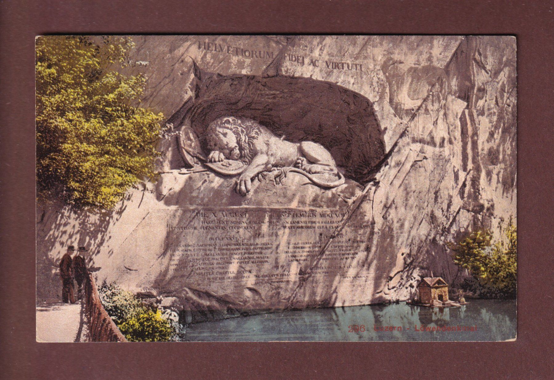 Ansichtskarten: LUZERN - Löwendenkmal – Gebraucht aus Pully von nicecards-shop