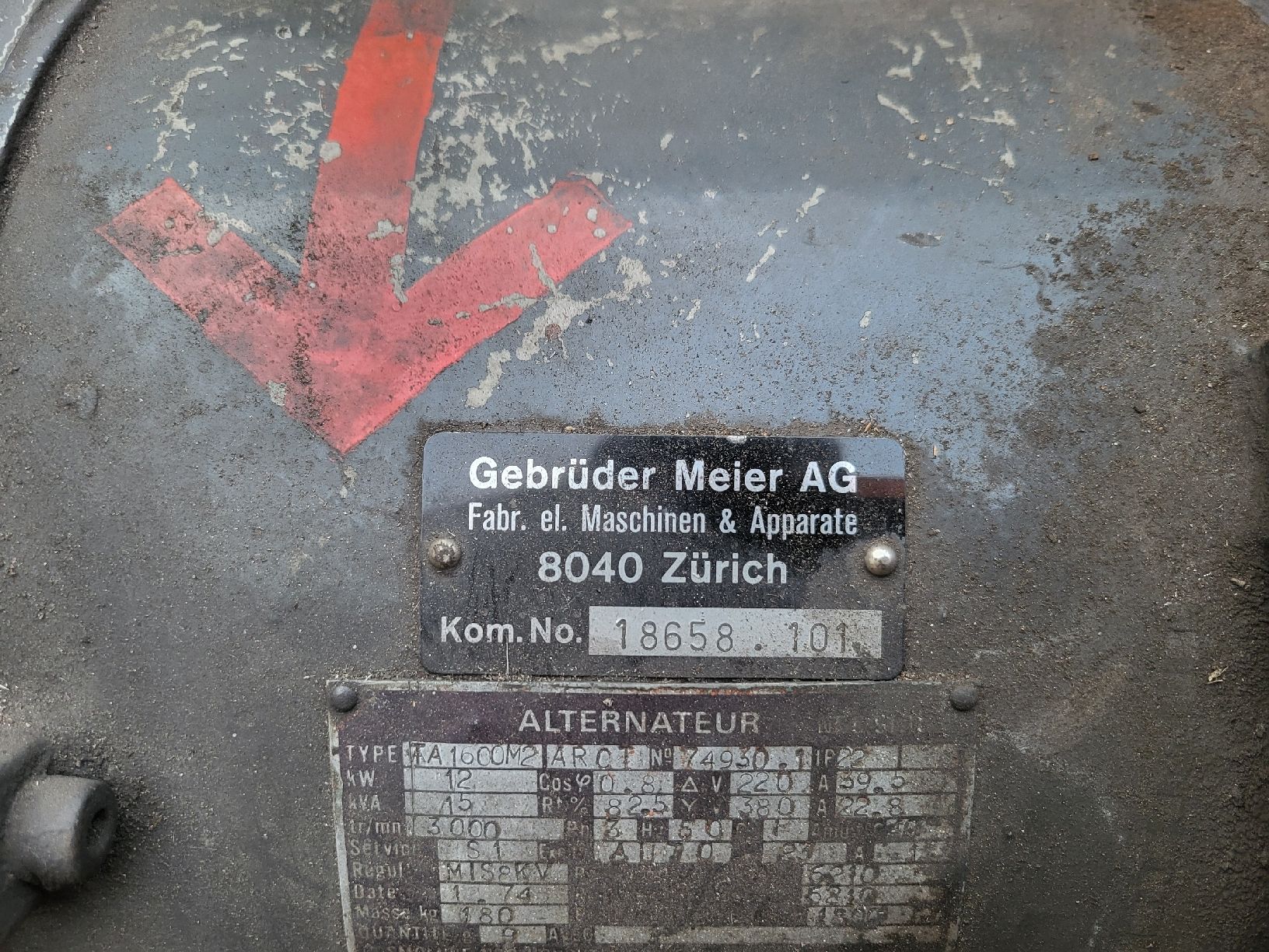 Générateurs de courant: Generator Deutz – Défectueux à Schwarzenburg par Dampfer93 4