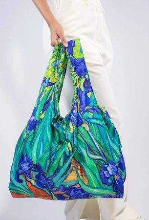 KIND BAG, London Folds into a Pouch Van Gogh Irises New
