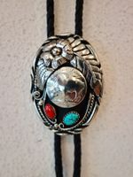 Bolo Tie Western Krawatte Cowboy 5 CENTS BUFFALO TÜRKIS USA