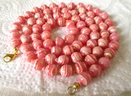 Traumhaftes Set Halskette & Armkette Rhodochrosit Steinkette