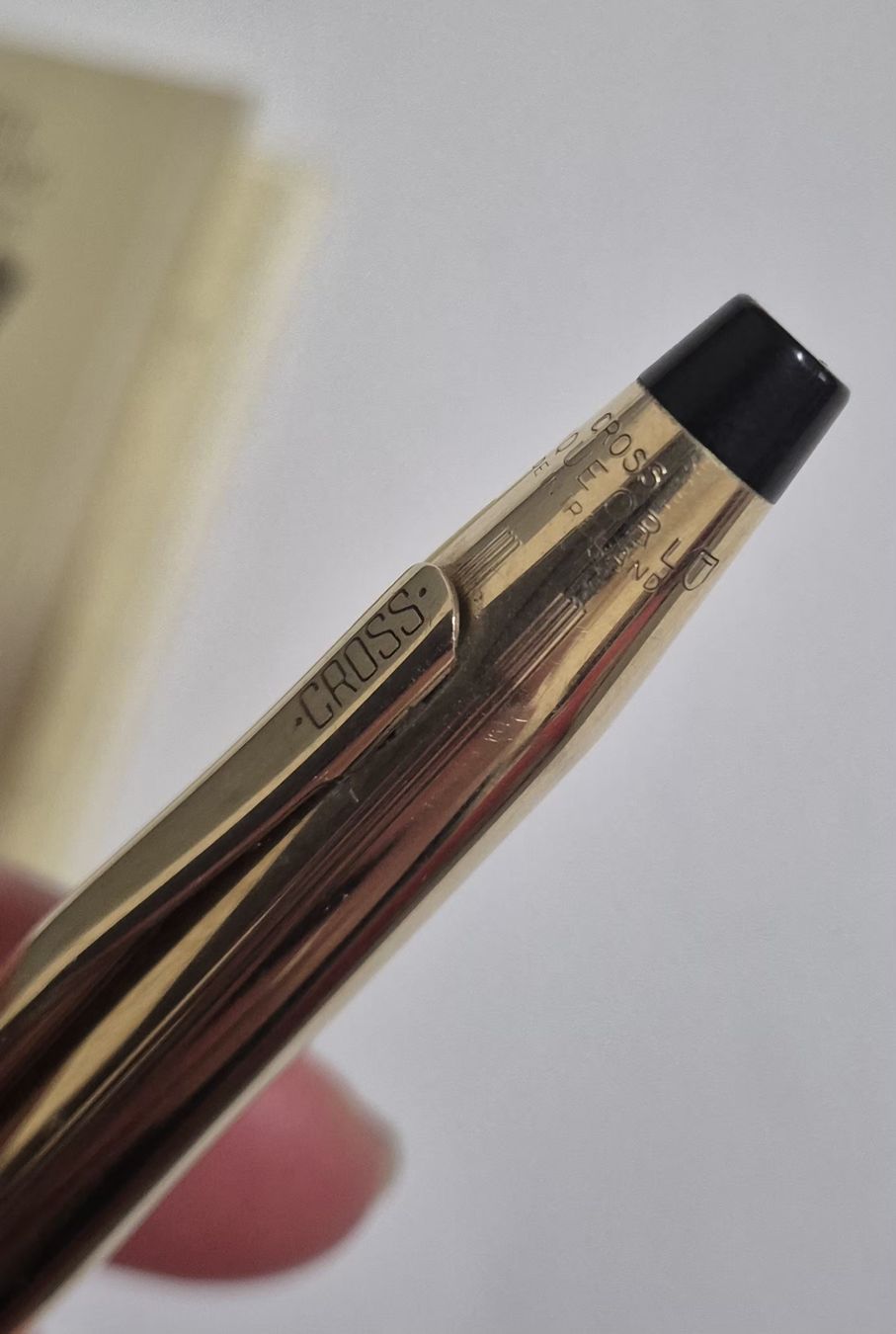 Penna & Evidenziatori: Stylo bille Cross plaqué or – Usato da Genève venduto da BKYB 3