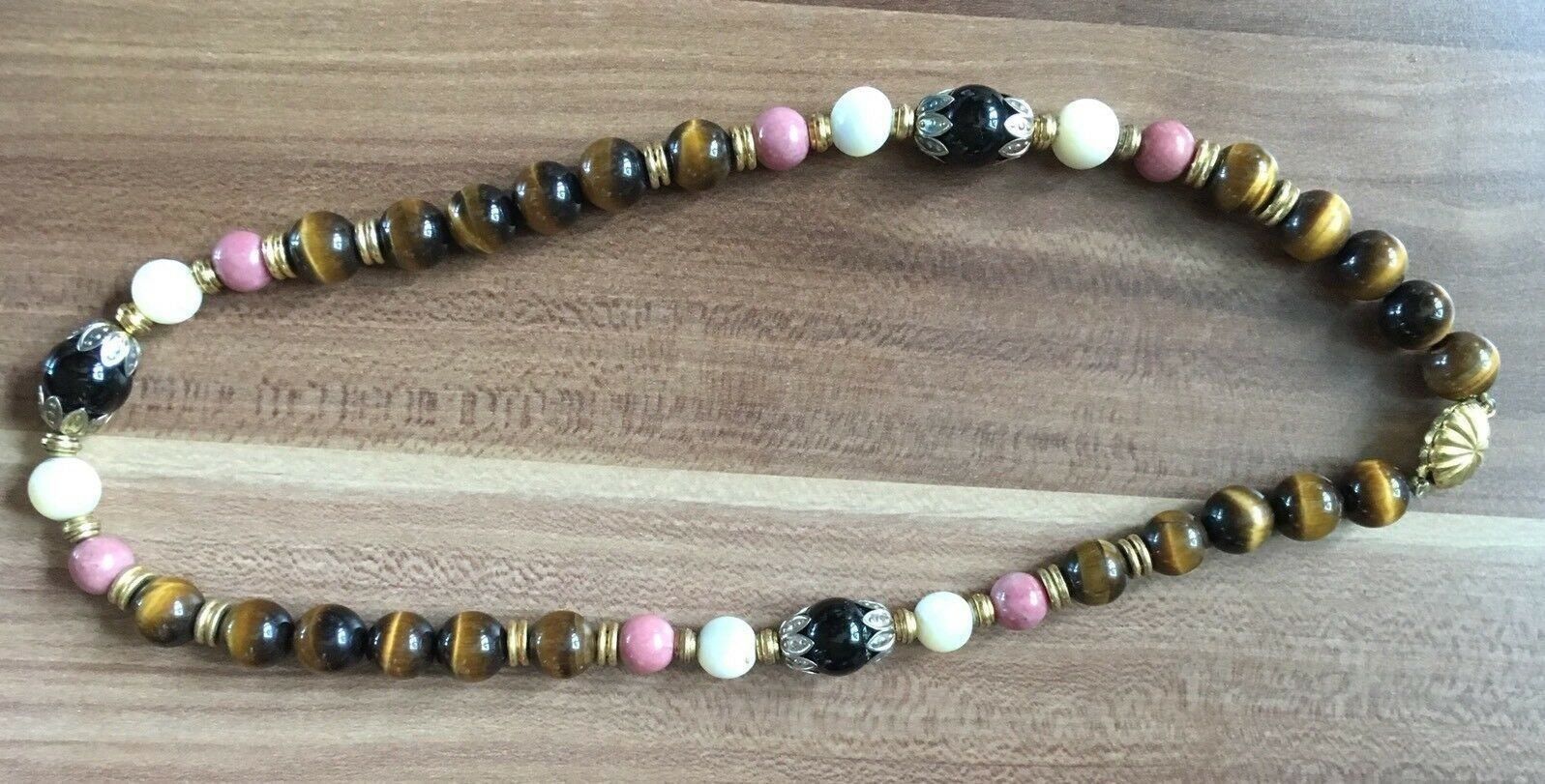 Catenine: collier pierre semies préciseuses œil de tigre – Usato da Genève venduto da Libellule477 1