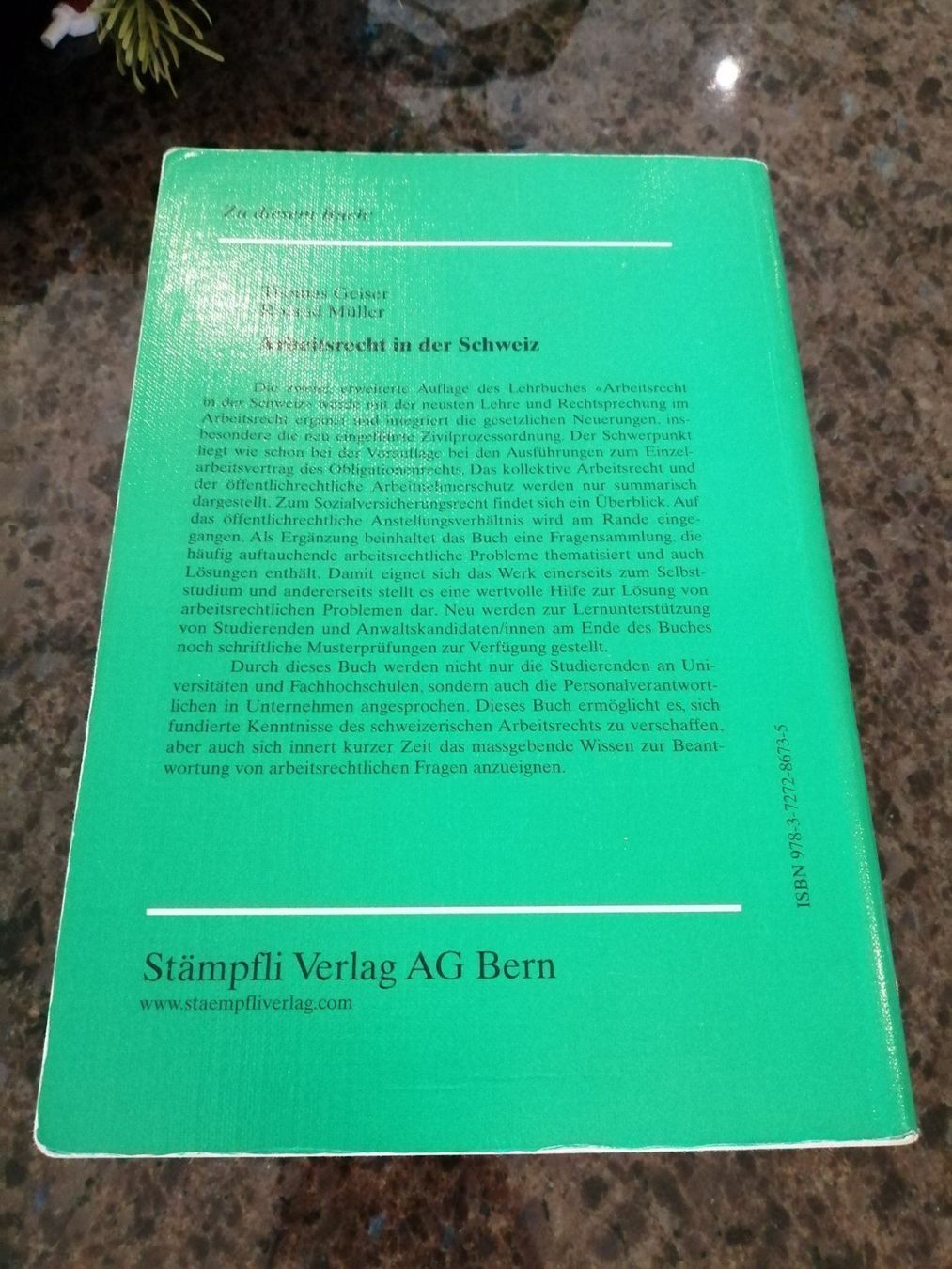 Libri: Arbeitsrecht in der Schweiz – Usato da Aesch BL venduto da Bluefox5 1