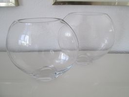 Glasvasen - 2 Stück