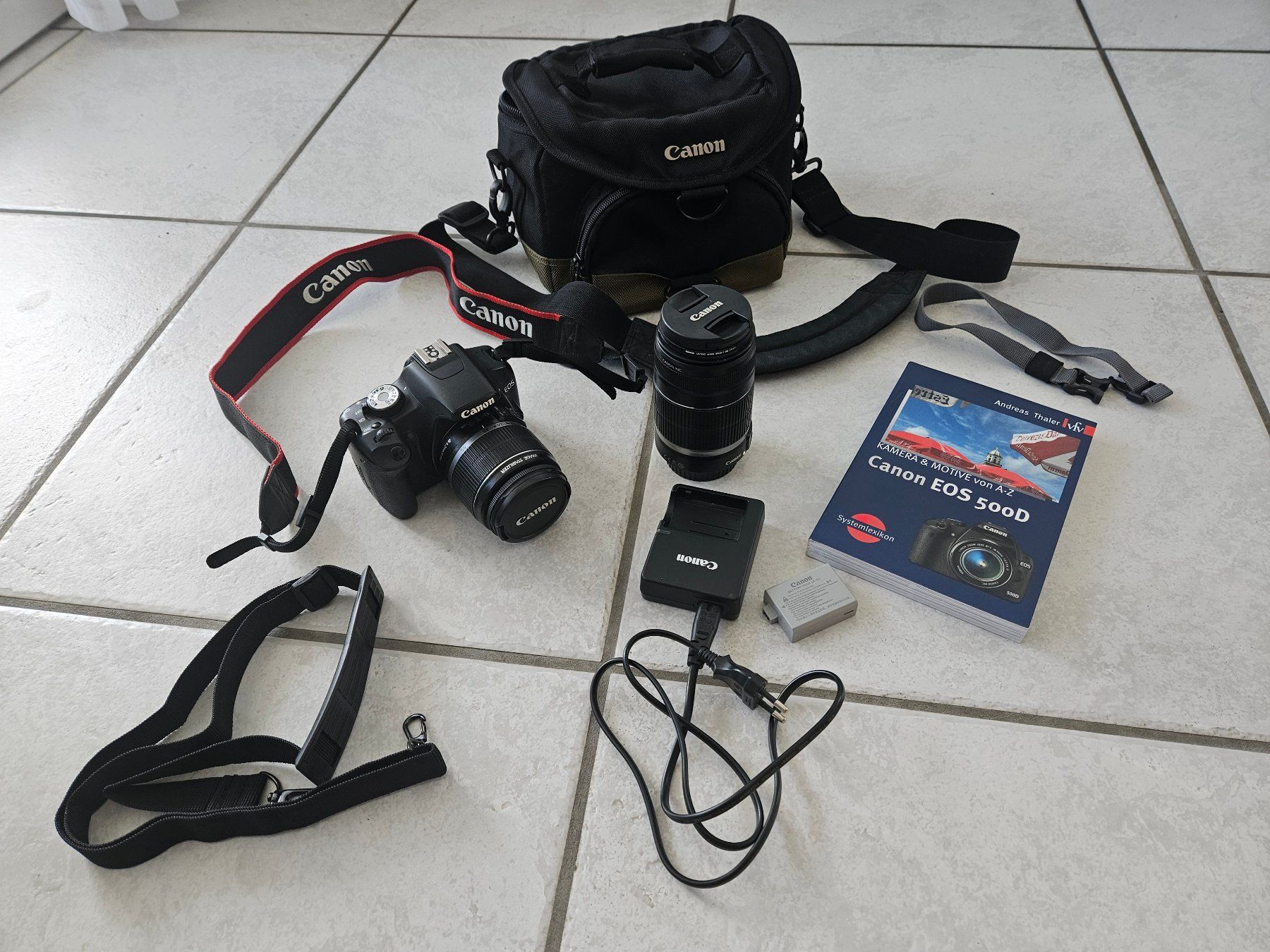 Canon Fotocamera: Canon EOS 500D mit Zubehör – Usato da Birrwil venduto da ruc_52sp