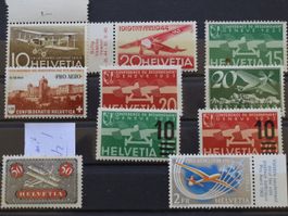 10 Flugpost Briefmarken Postfrisch**      B1208C