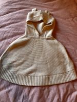 Adorable beige/off white poncho with ears on hood -2 years