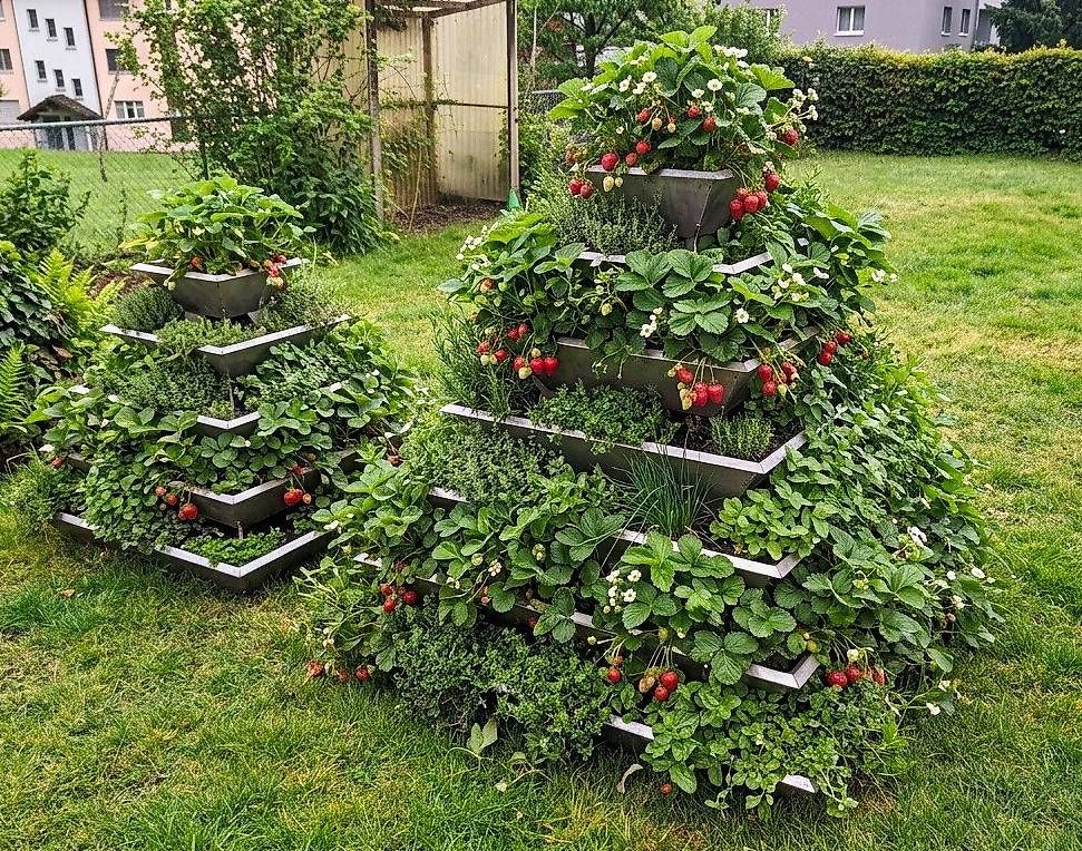 Tutte le decorazioni: Pflanzpyramide / Erdbeerpyramide / Kräuterpyramide – Nuovo e nell'imballaggio originale da Kaltbrunn venduto da Jules1