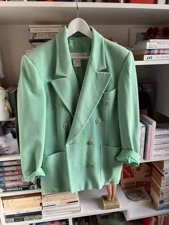 Veste ESCADA vintage taille 40 vert menthe