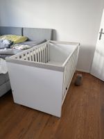 Kinderbett weiss/grau 70x140cm sehr guter Zustand