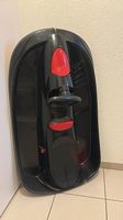 Lenkschlitten schwarz rot mit Lenkrad / Bob / Schlitten