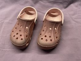 Glitzer-Crocs Gr. C10/ 27-28