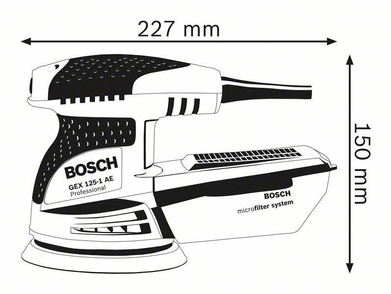 Bosch Smerigliatrici & Lucidatrici: BOSCH GEX 125-1 AE Exzenterschleifer – Nuovo e nell'imballaggio originale da Bottighofen venduto da zaap 5