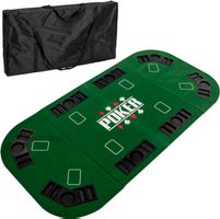Pokerauflage 160x80cm klappbar grün