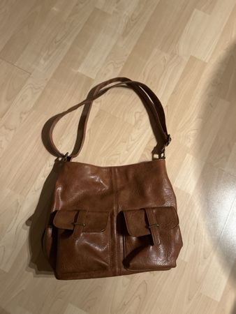 Braune Handtasche, Umhängetasche, Herbst-Look, Top Zustand!