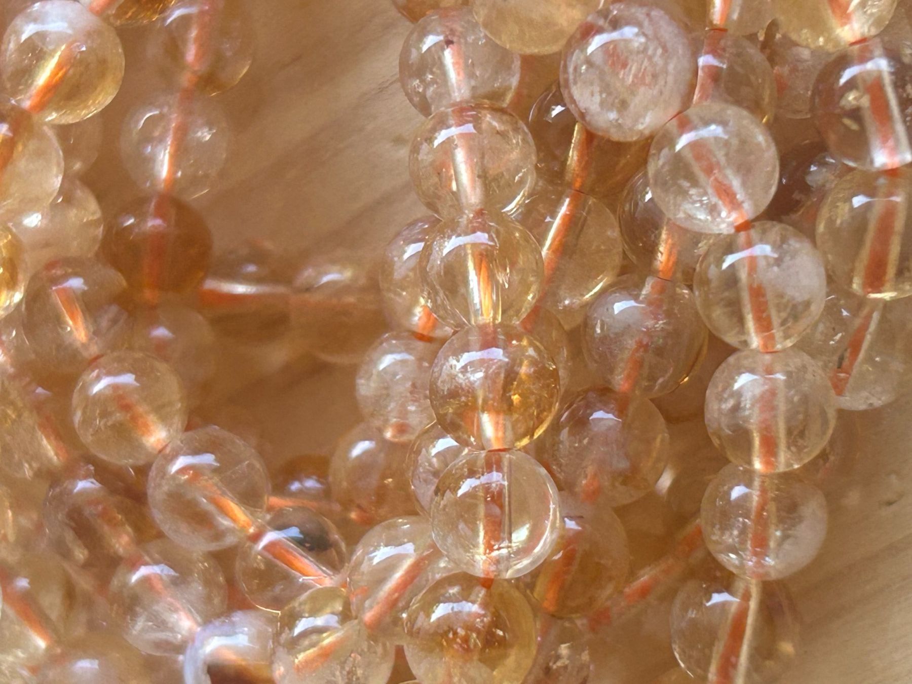 Minerali & Pietre curative: Aktion!!! Strang echte citrin Kugeln / stone beads 6 mm – Nuovo e nell'imballaggio originale da Niederrohrdorf venduto da Ytobi 2