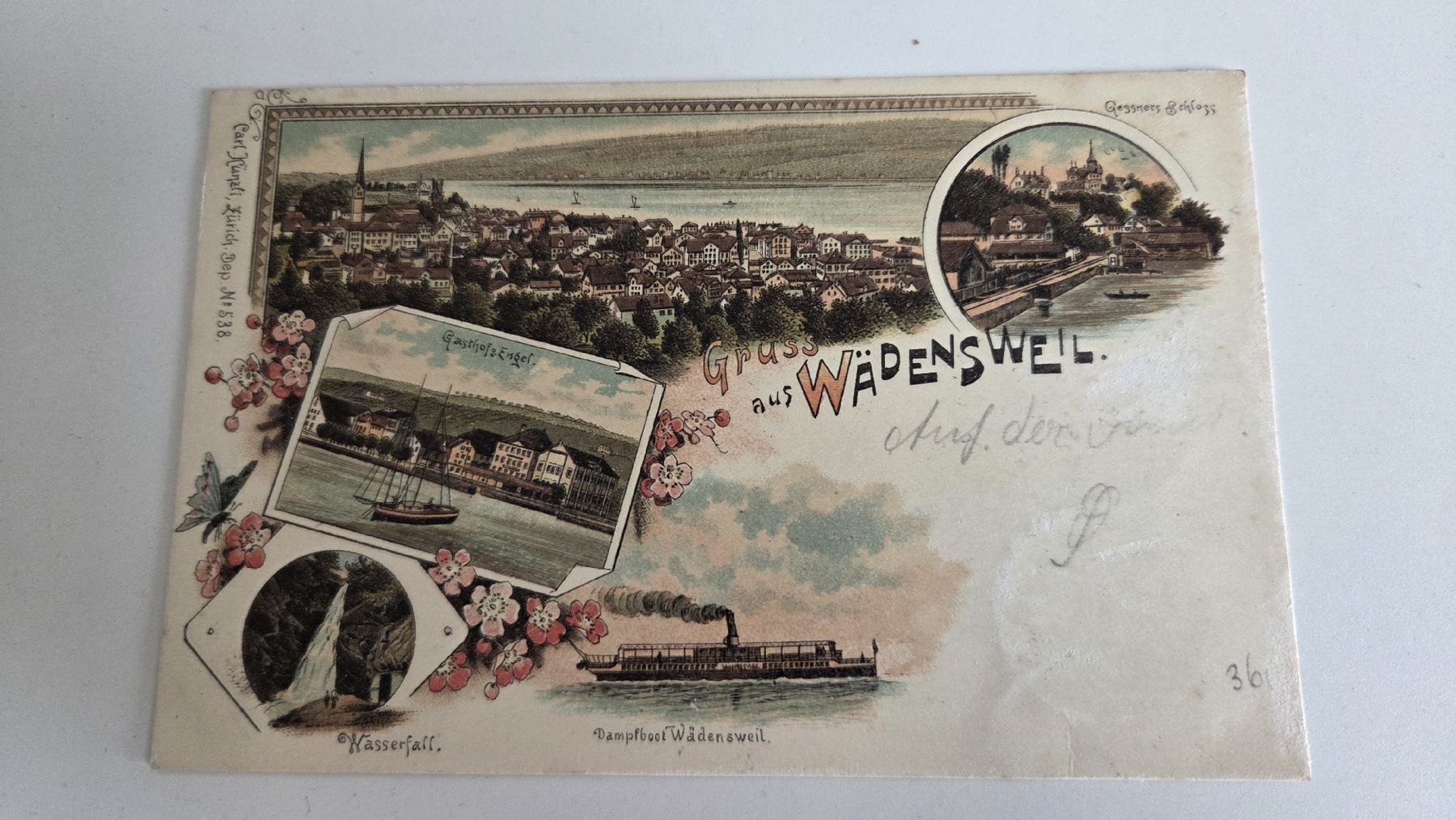 Cartes postales: 1899 Ansichtskarte Litho Wädensweil – D'occasion à Arni AG par Moth68