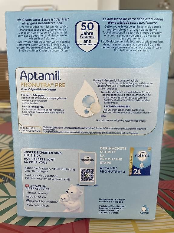 Cibi & Specialità: Aptamil Pronutra PRE (1x 600g) – Nuovo e nell'imballaggio originale da Bonstetten venduto da mar_f7dr 2