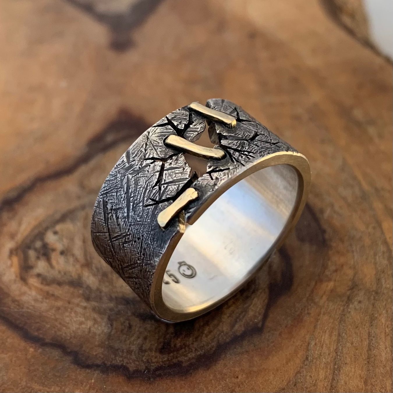 Anelli: Silberring Goldener Bruch Gr.65 – Nuovo (secondo la descrizione) da Thun venduto da Svonskj 3
