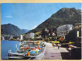 Lugano-Paradiso - Panorama con Monte s. Salvatore - belebt