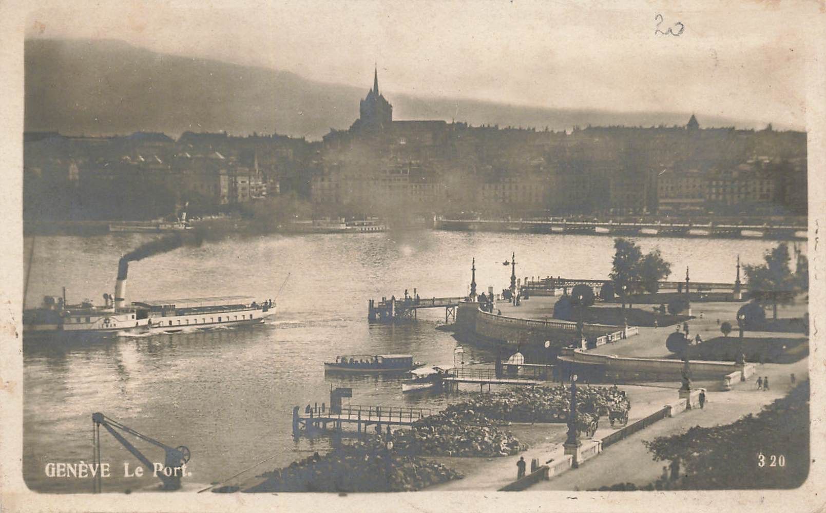Cartoline postali: Geneve battello boot schiff retro bianco – Usato da Biasca venduto da Blenio71