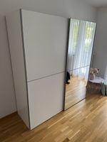 Kleiderschrank mit Spiegeltüren weiss guter Zustand